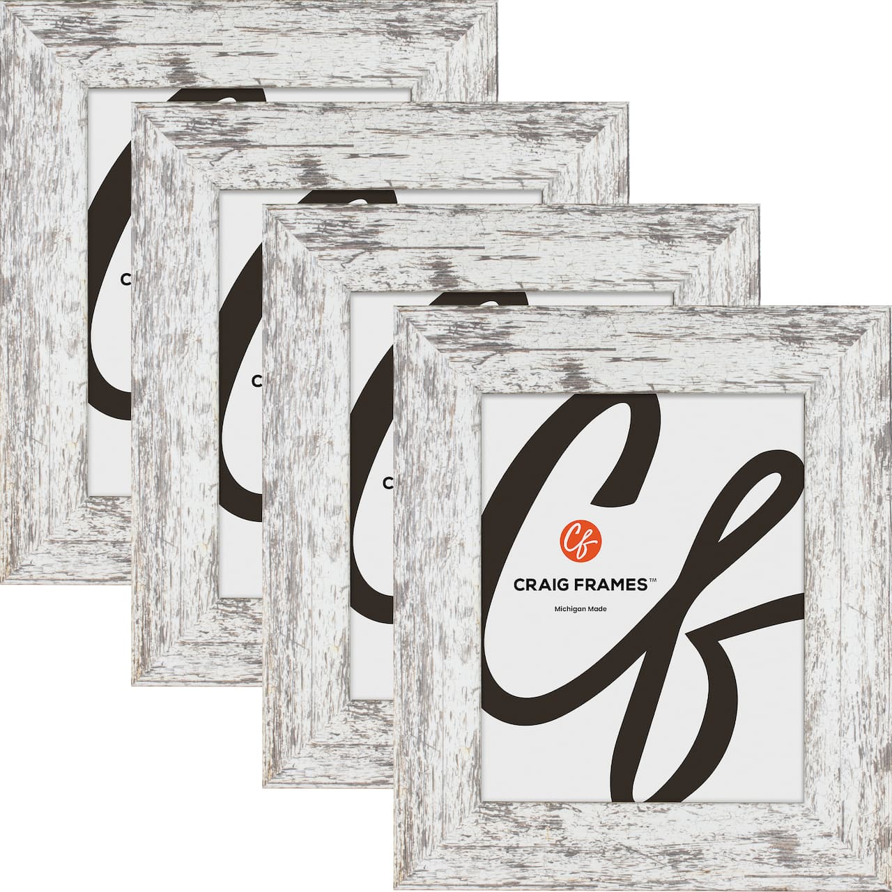 4 Pack Craig Frames American Barn Alabaster White Picture Frame